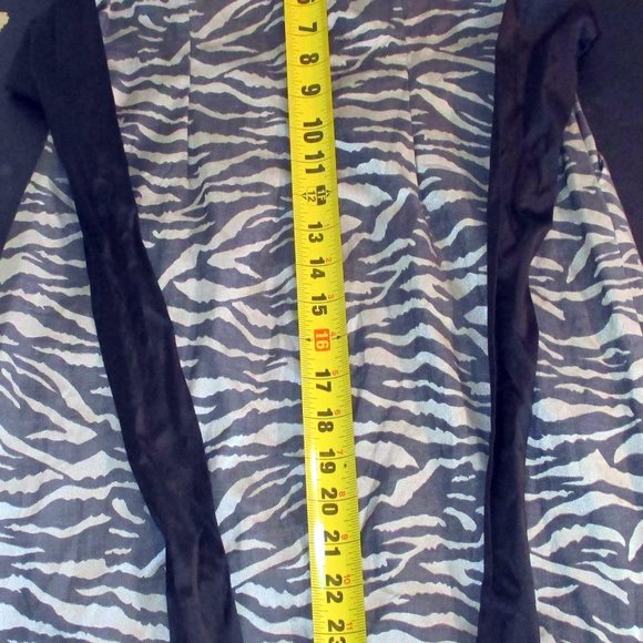 SNAP STRAPLESS Silver/Black Zebra PADDED Top SZ3 zipper back with pockets DRESS - Picture 9 of 12